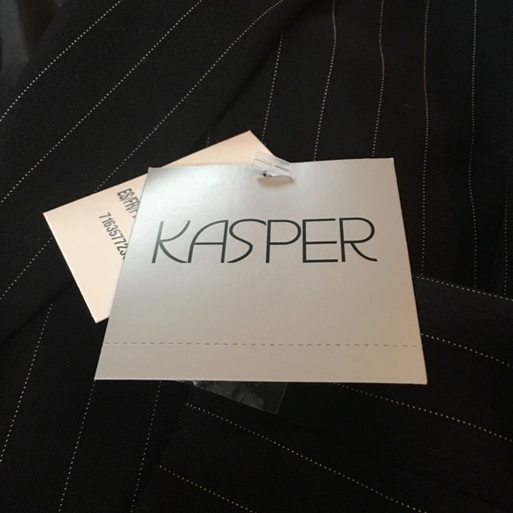 Kasper Black Pin Stripe Suit Jacket - Picture 3 of 5